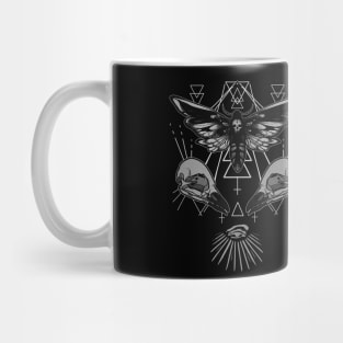 moth & skulls Mug